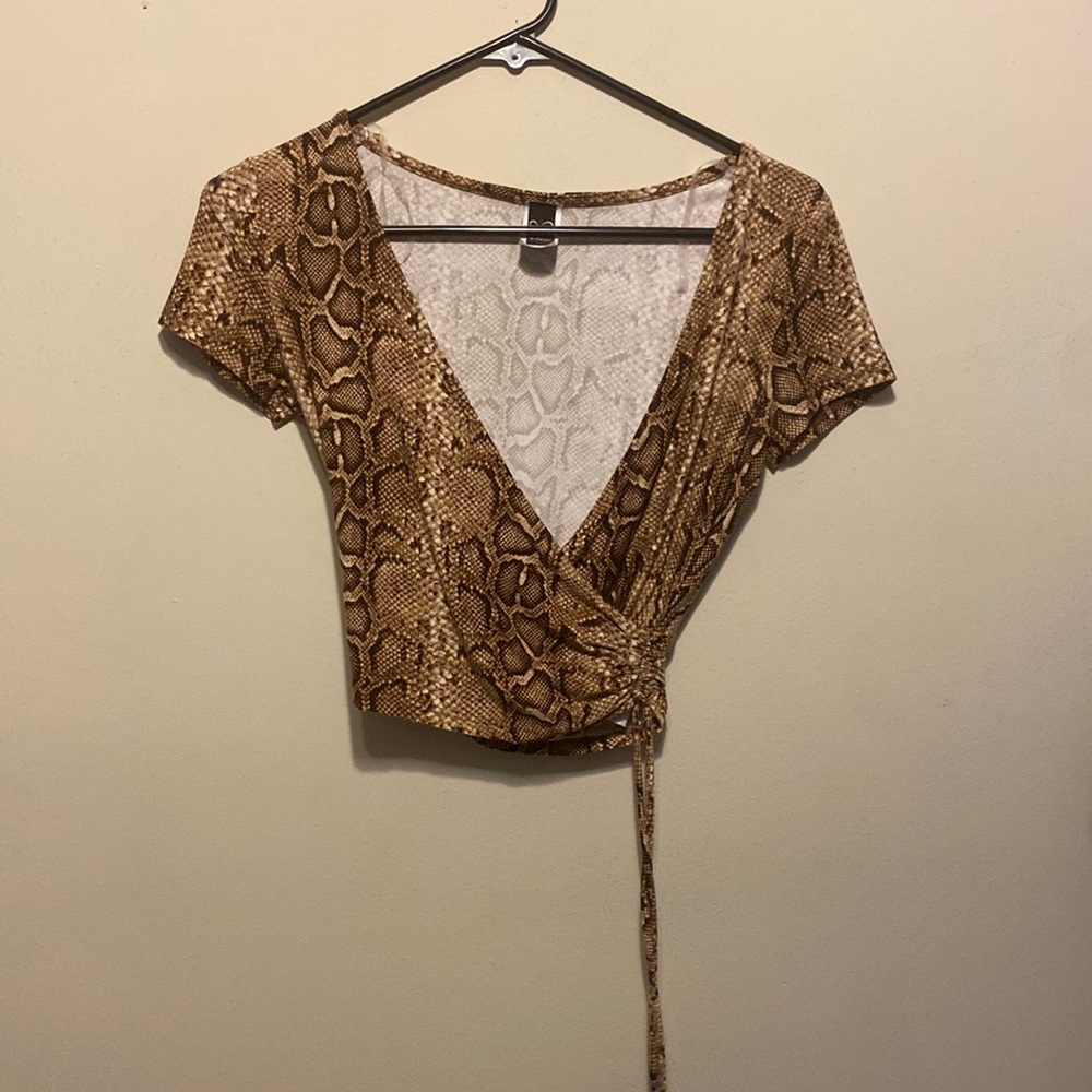 Windsor Snakeskin Crop Top